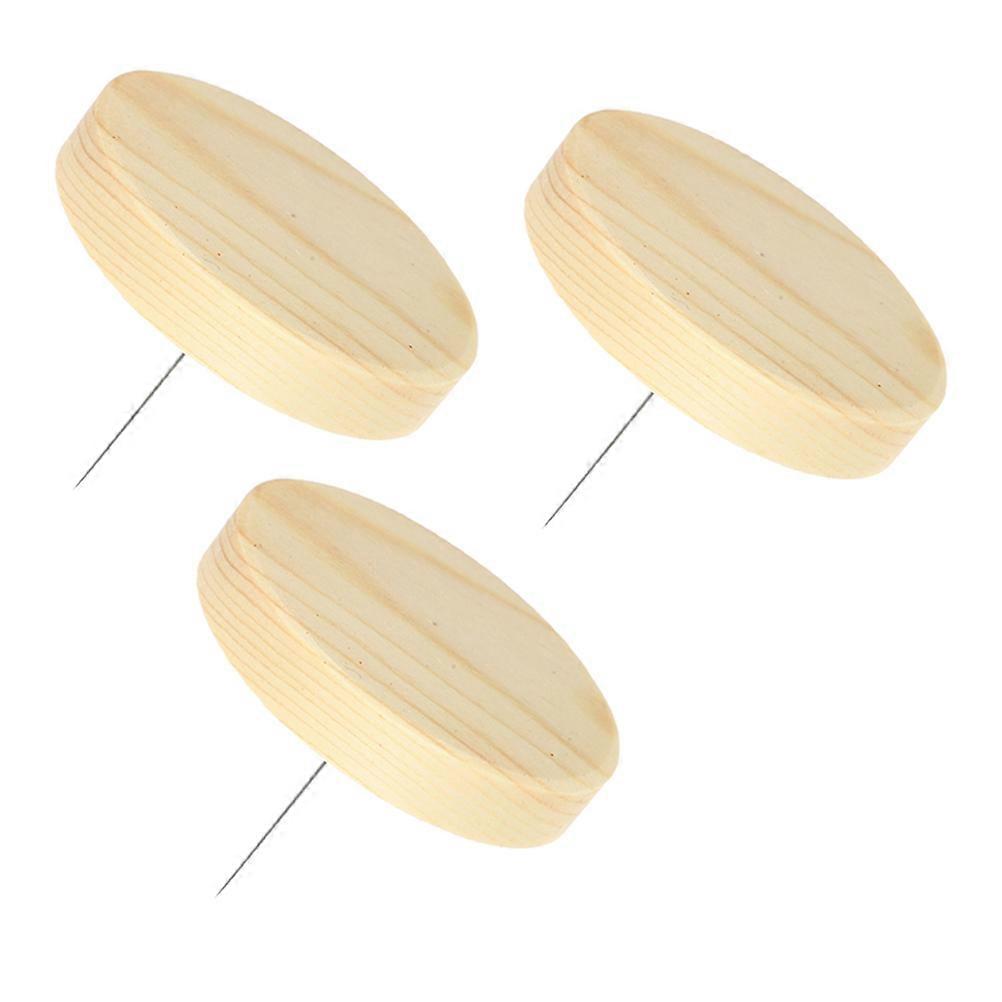 Crochet Doll Holder Wooden Stand for 3Sets Display