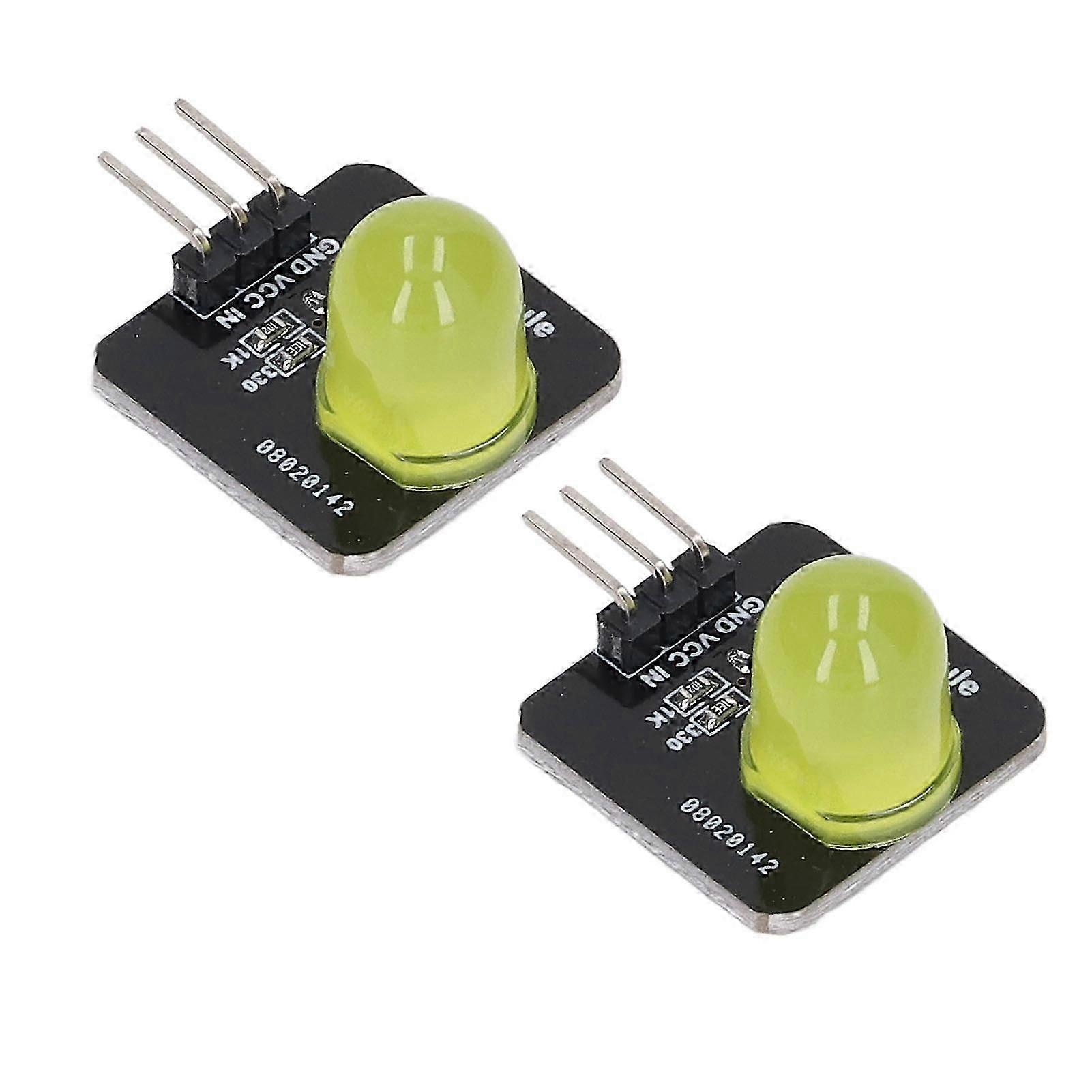 10Pcs MRB050C 10mm LED Module 3.3V-5V Yellow Light Board Chip