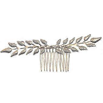 Goldene Braut-Haarreifen, Haarkämme, Haarreifen, Blätter-Haarbänder, Haarschmuck 2025