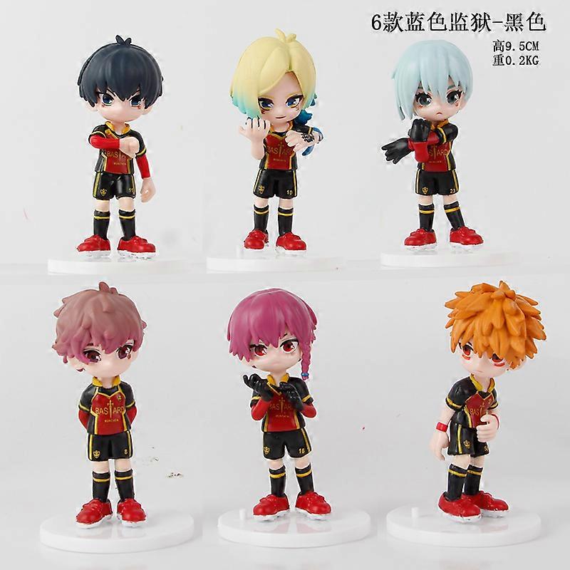 6pcs/set BLUE LOCK Figure Model Toys 9.5cm