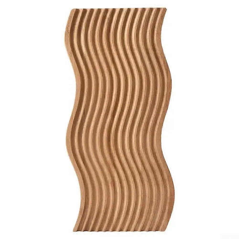 Wooden Wave Shape Serving Tray with Smooth Surface for Kitchen Decor and MultiPurpose Storage