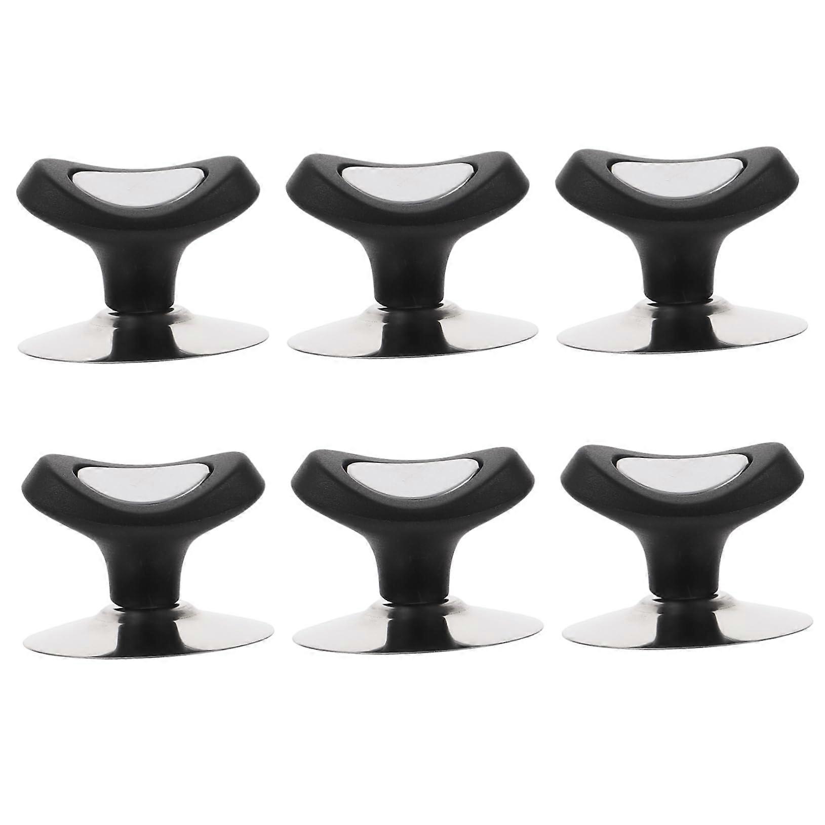 6pcs Heat Resistant Pot Lid Knobs with Ergonomic Grip, Universal Replacement Cookware Lid Handles