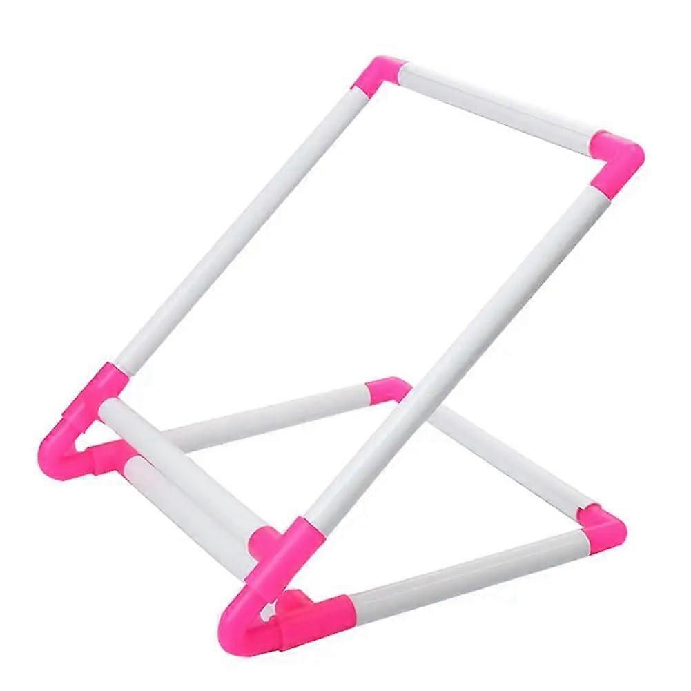 Adjustable Embroidery Hoop Stand Holder with Rectangle Plastic Frame 30x25x20cm Easy Operation
