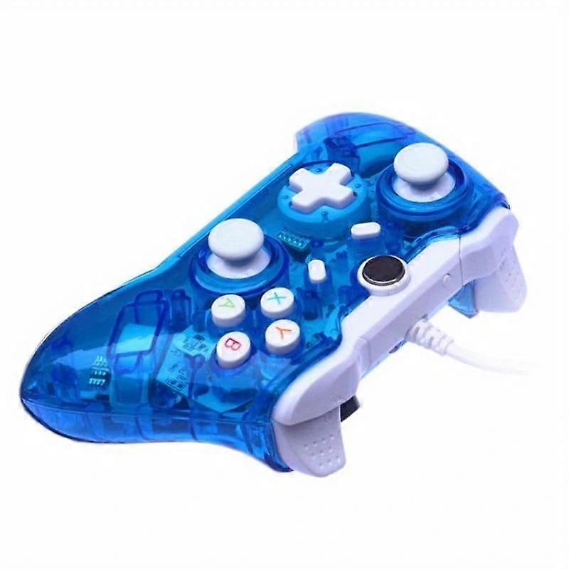 Wired Game Controller for PC and Nintendo Switch with Hall Effect Joysticks, Turbo, Dual Vibration