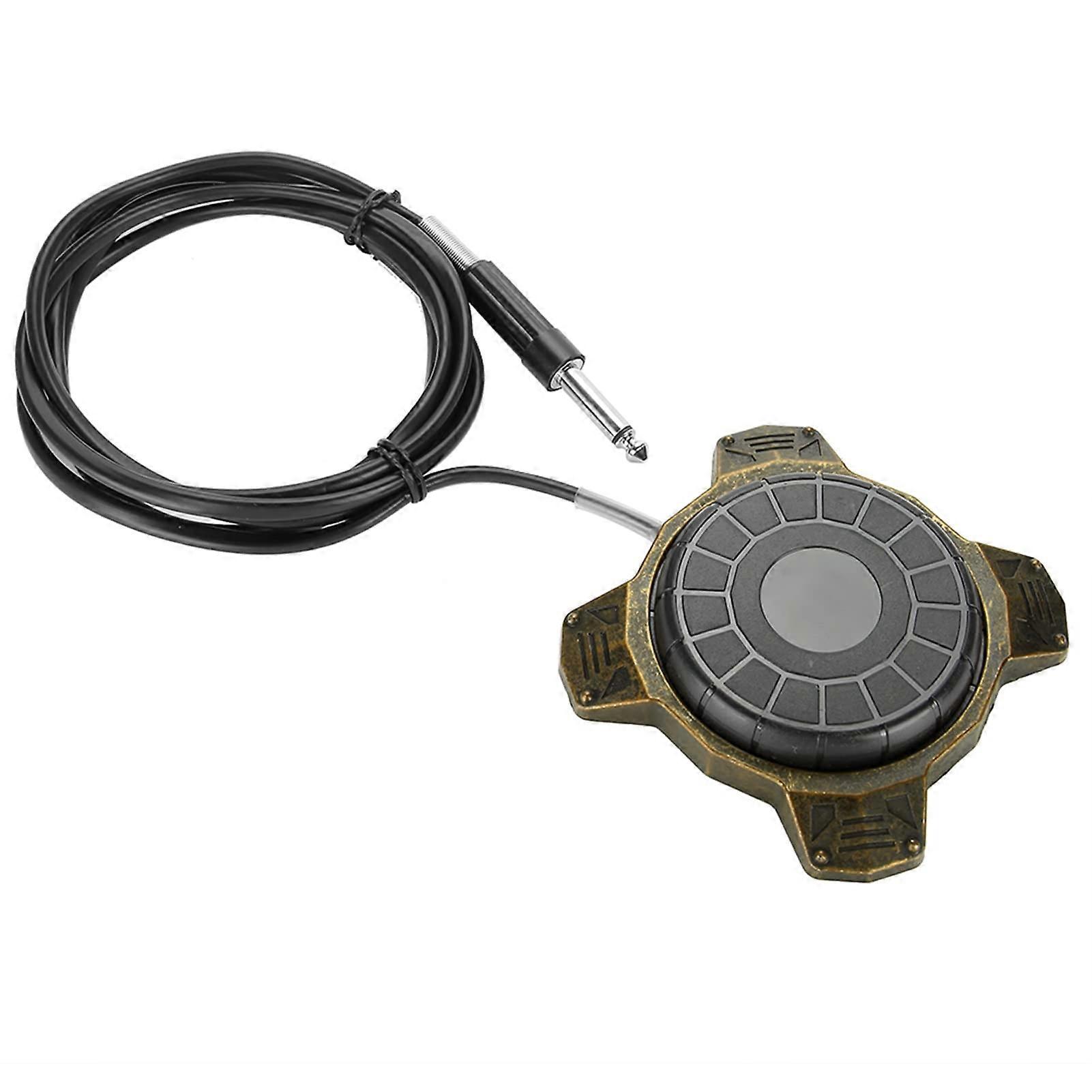 Tattoo Foot Pedal Alloy with Cable for Precise Control Durable Compact Design Gold