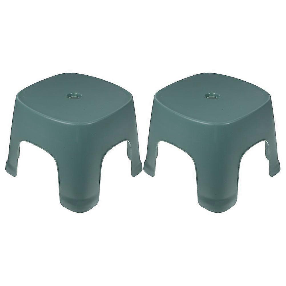 2pcs Foot Stool Plastic Step Stool Bathroom Stepping Foot Stool Toilet Step Stool