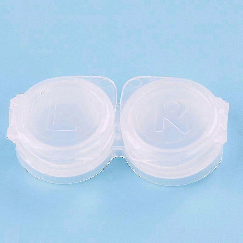 Single Portable Mini Plastic Contact Lens Storage Case for Travel