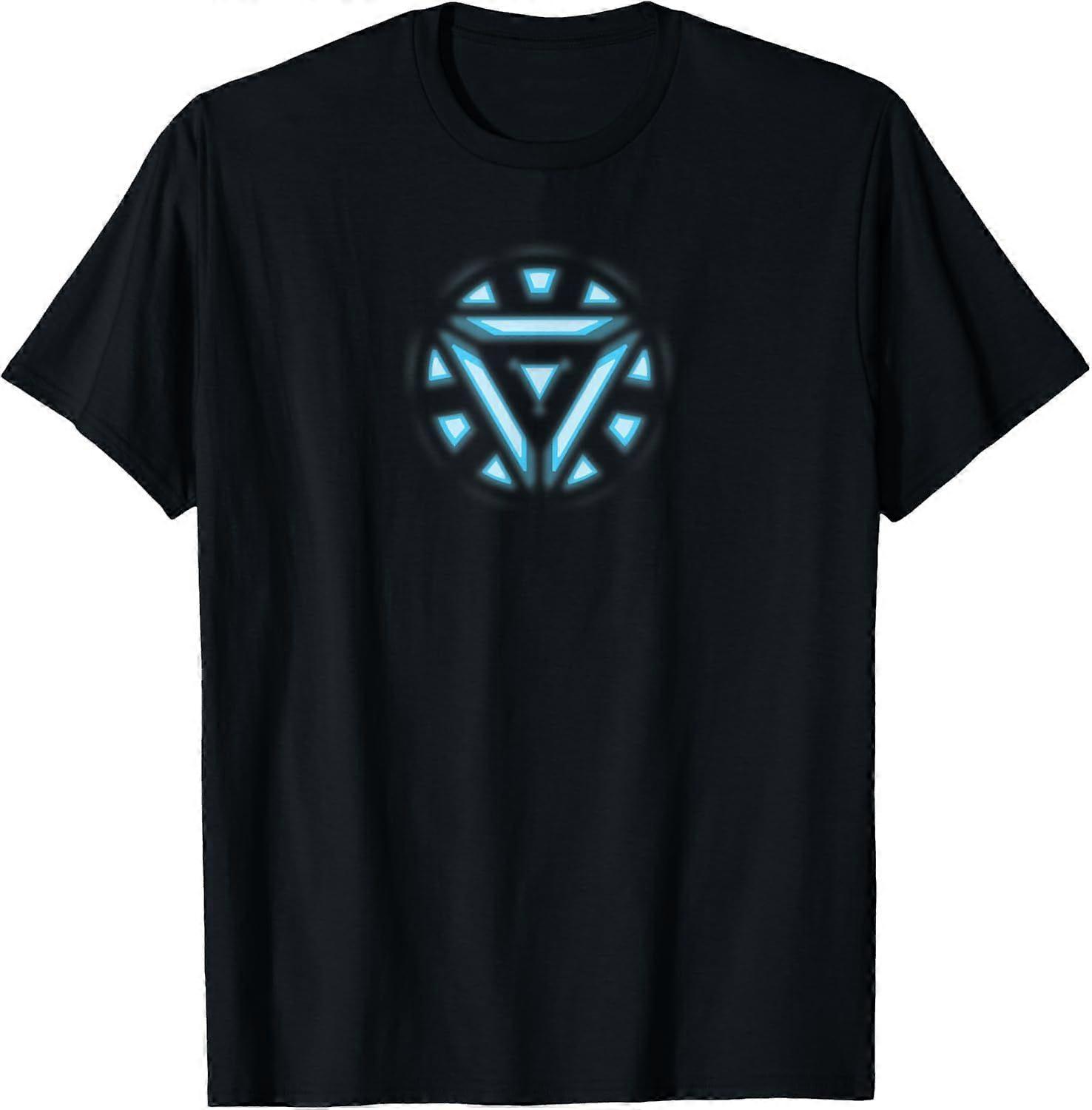Marvel Studios Iron Man Tony Stark Arc Reactor T-Shirt Z0154