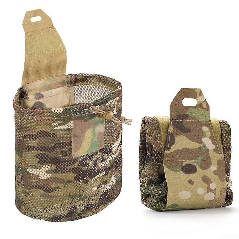 Tactical Molle Roll Up Dump Pouch with Quick Access Storage and Durable Foldable Compact Design