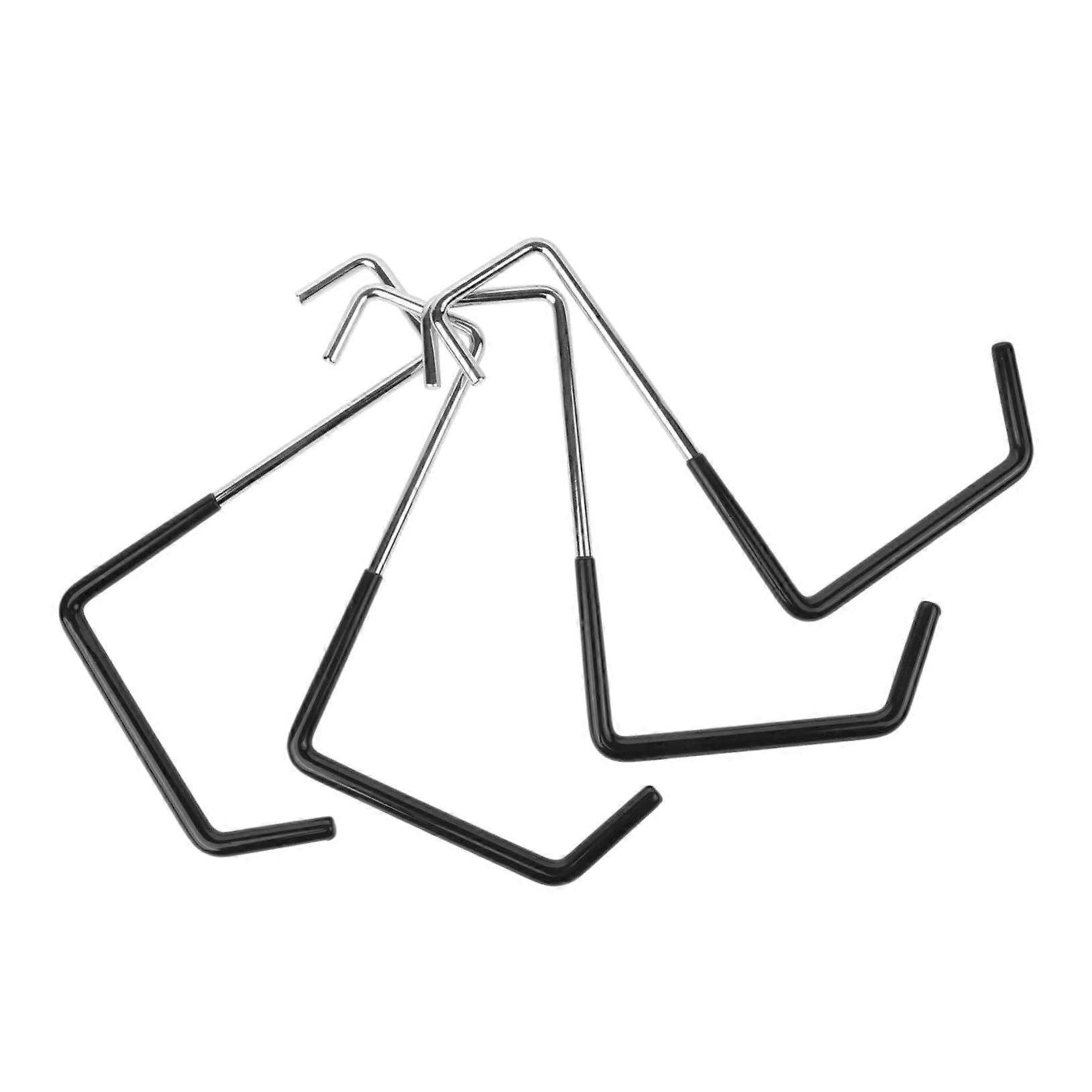 Heavy Duty Garage Storage Hooks 4pcs for Ladders and Tools Wall Mounted Space Saving Design