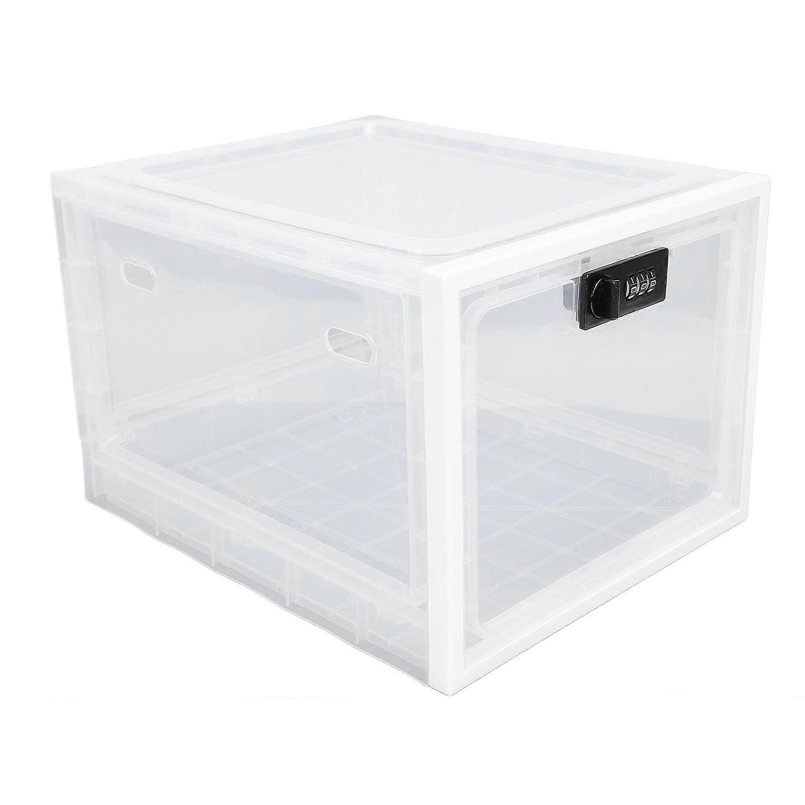 Fridge Lock Box with Keyless 3 Digit Combination, Transparent Durable Storage for Child Safety