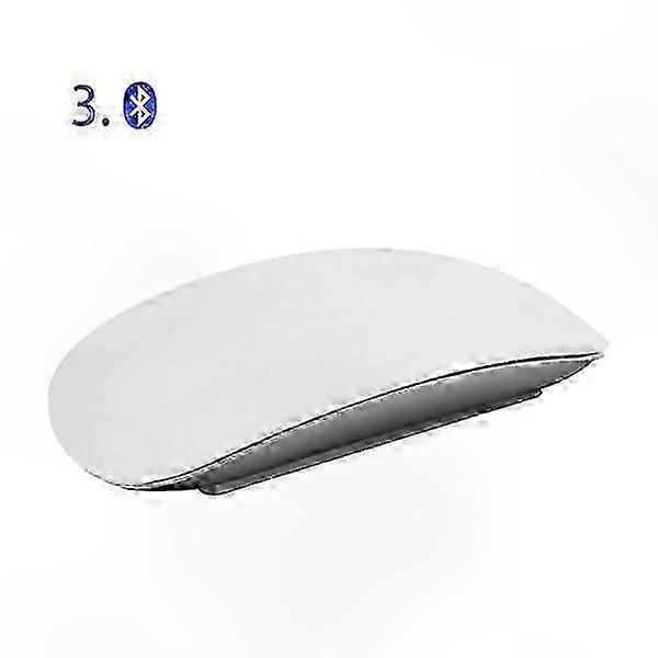 Wireless Bluetooth Mouse with Multi-Touch Surface, Rechargeable Slim Design - White