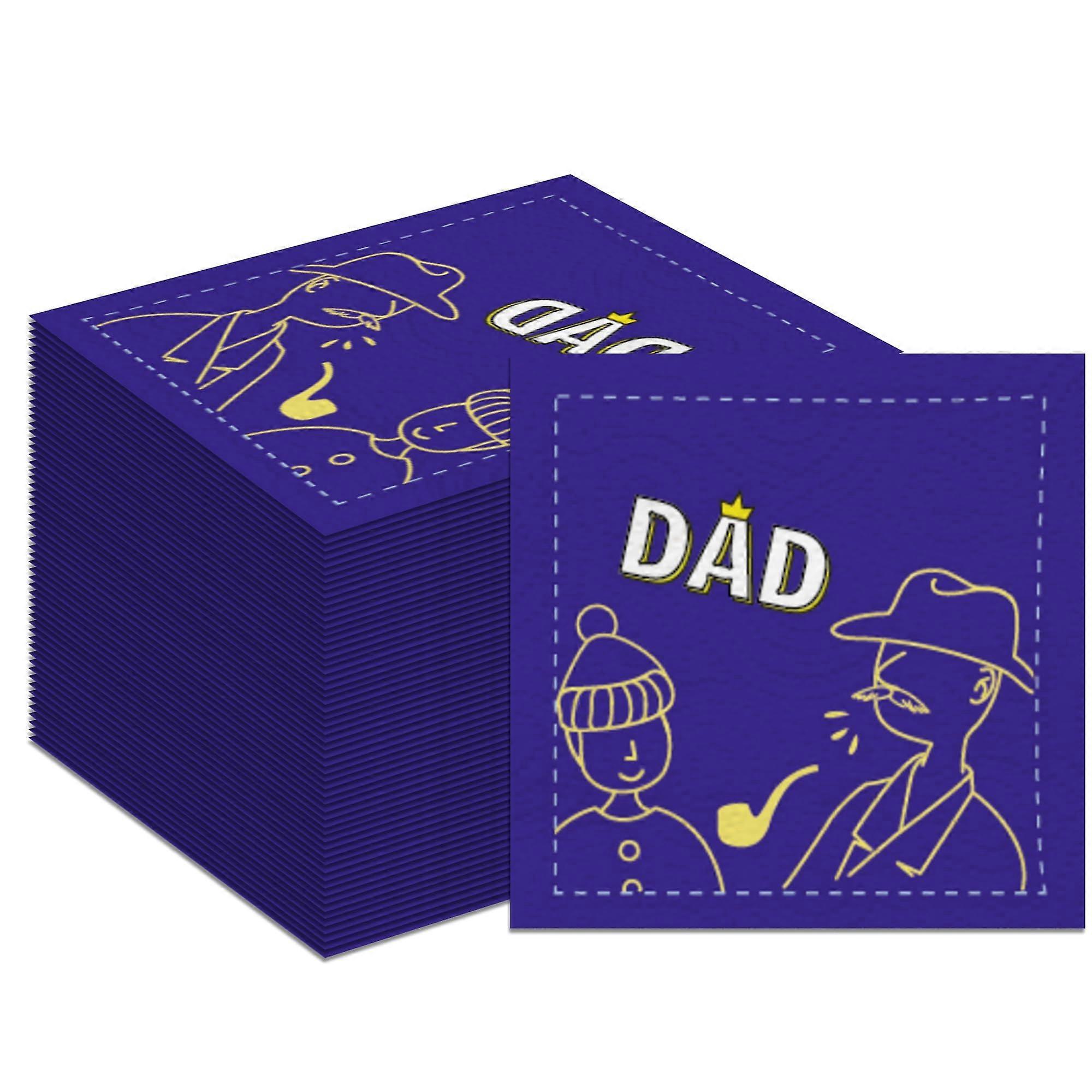 Father's Day Disposable Party Napkins Dad Theme Table Decor Absorbent Dinner 20 Pack