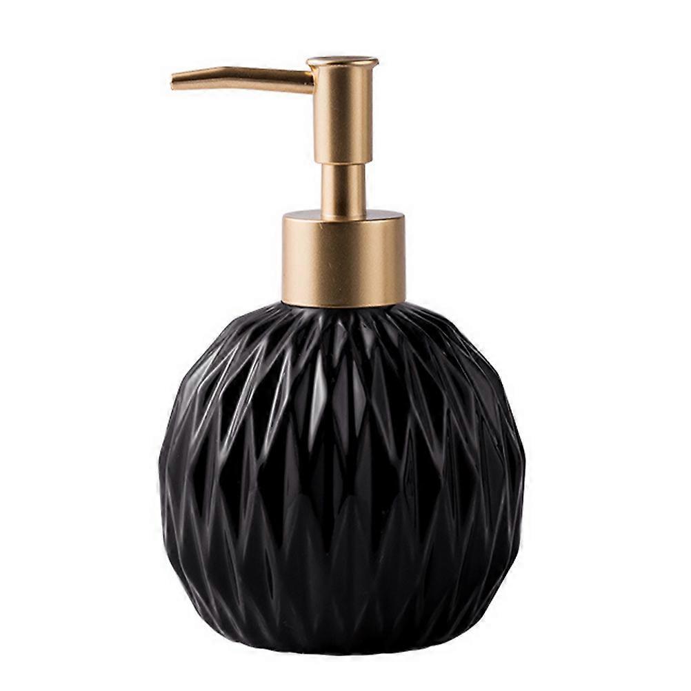 Press Lotion Bottle Nordic Ceramic Bath Gel Container for Bathroom 1Pcs