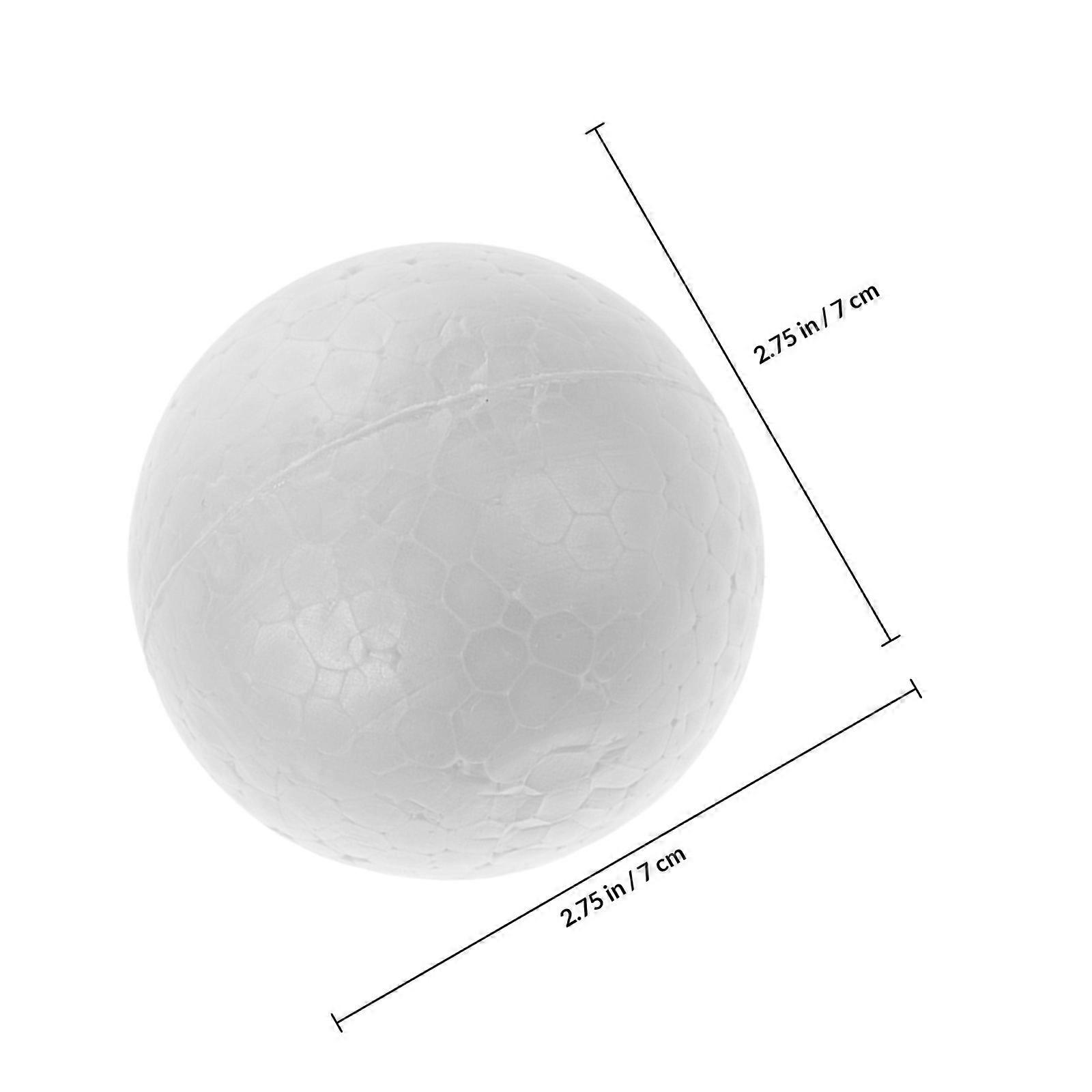 Polystyrene Balls Craft Ball for Decoration 25Pcs White Solid Spheres