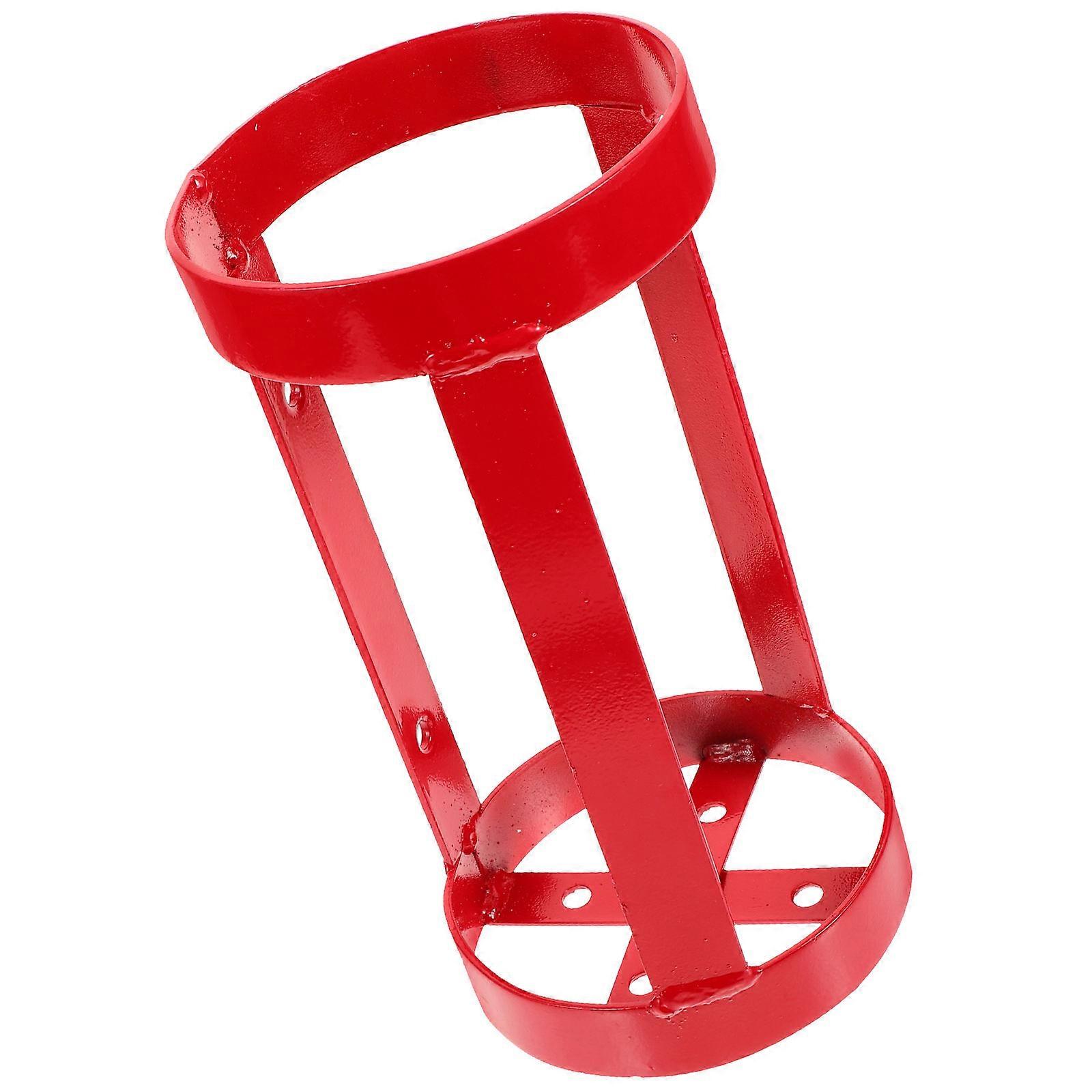 Fire Extinguisher Stand Metal Holder for Home Use 3Pcs Red Bracket Base