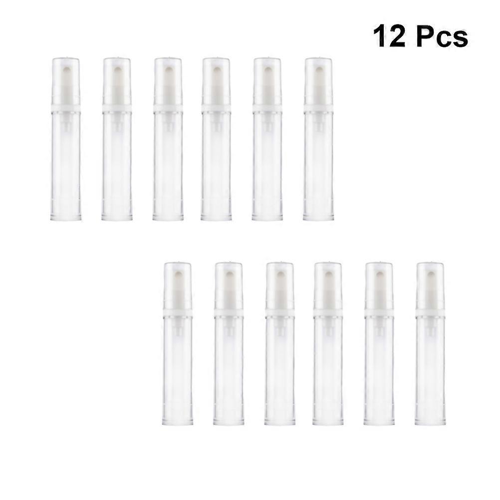 Press Pump Bottle Subpackaging Bottle for Storage Use 12Pcs Transparent Sprayers
