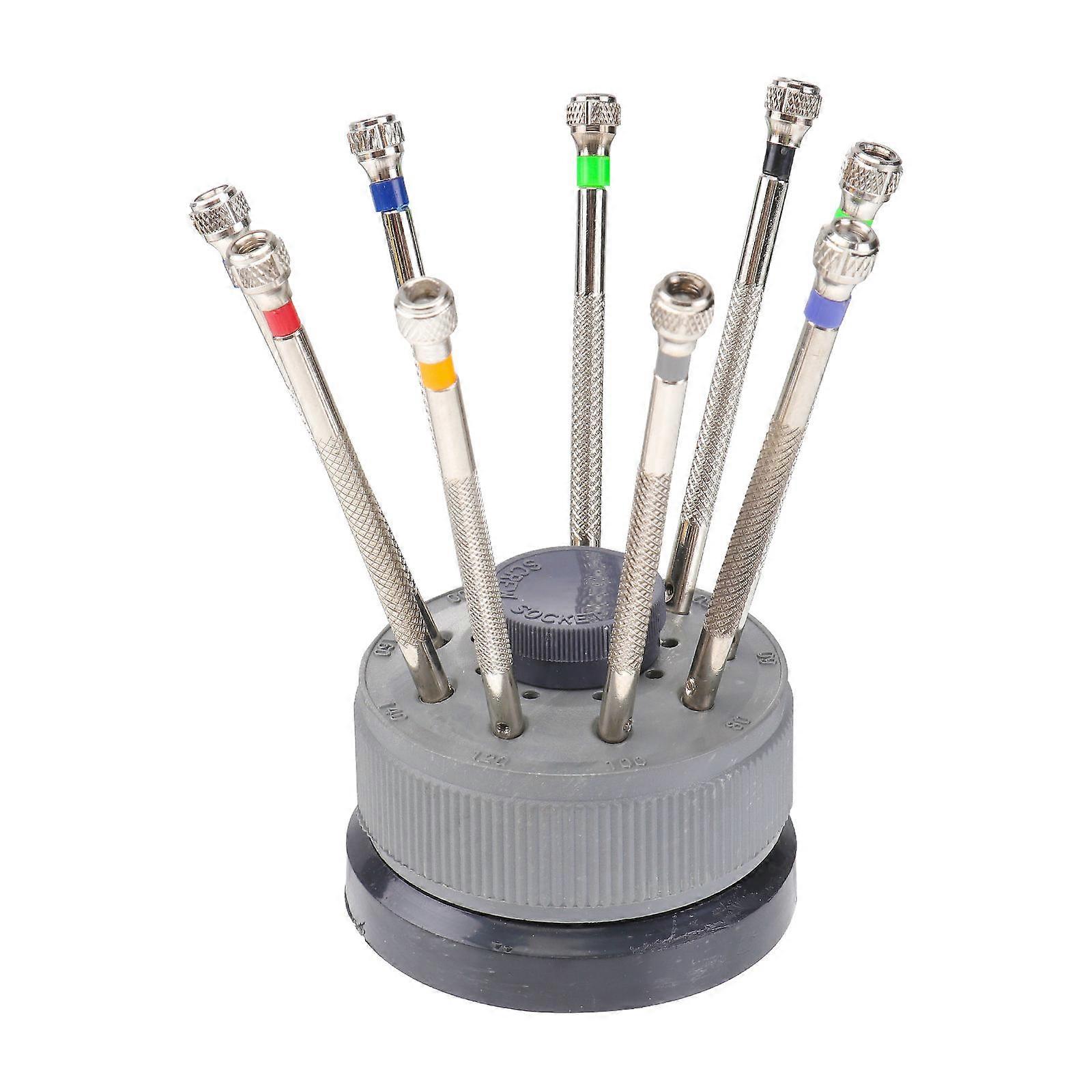 Precision Watchmaker Repair Tools Flat Slotted Screw Driver Set 9Pcs