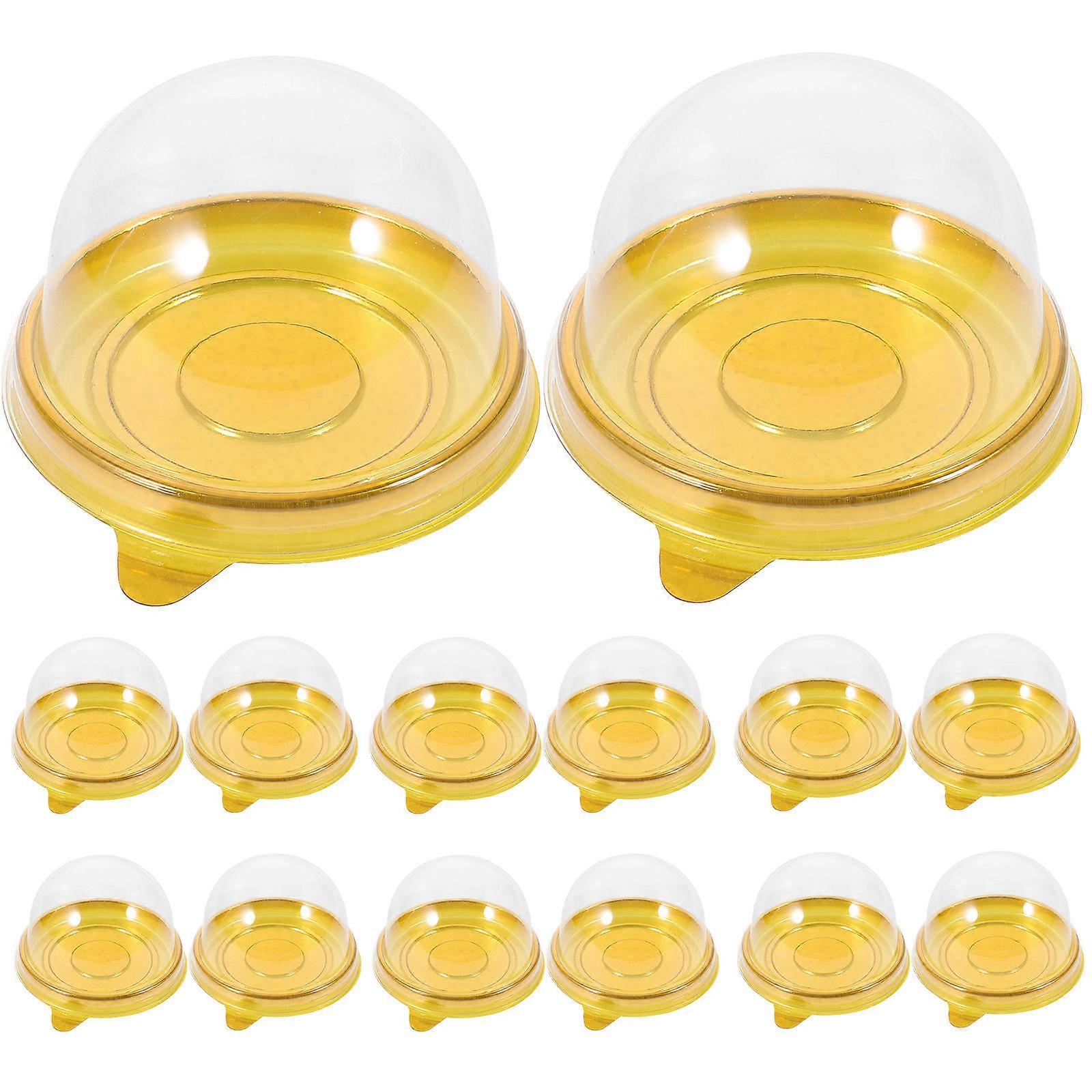 Boxes Plastic Round Container for Food Storage 100Pcs