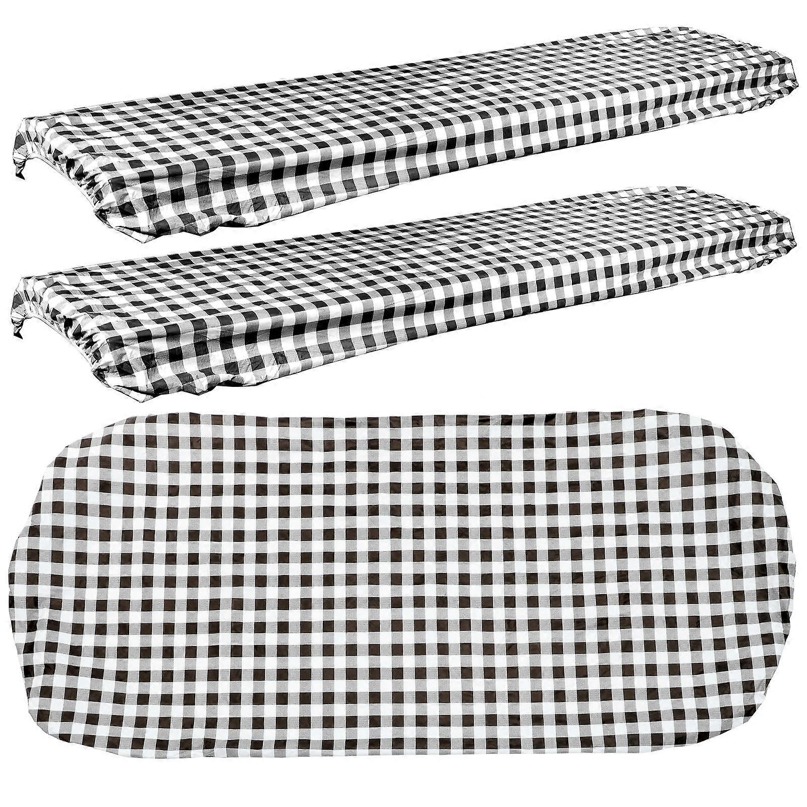Stretchable Waterproof Picnic Table Cover for Outdoor Use 1Set Kit