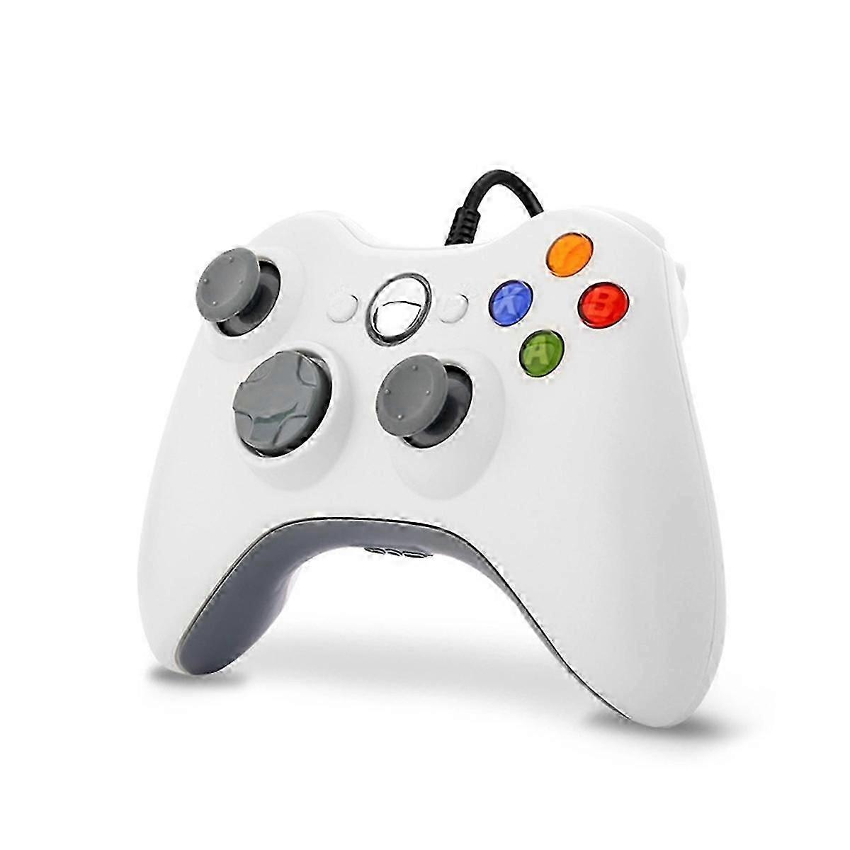 USB Wired Game Pad Joypad Gamepad Controller for Game System PC,White