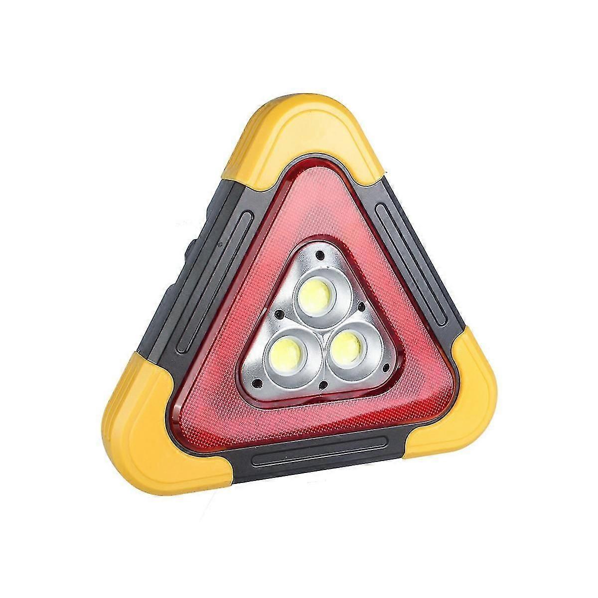 Led Car Warning Light Triangle Warning Light Waterproof Triangle Emergency Light Multi-function Saf