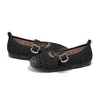 Ballerines Mary Jane pour filles, bout rond, élégantes et confortables, noires, pointure 26