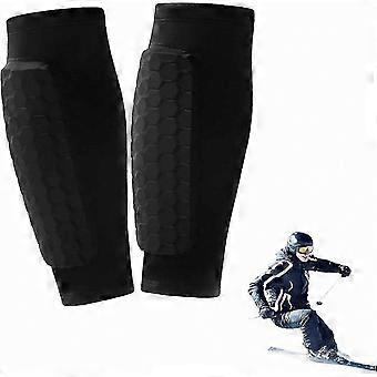 Protective Shin Guards for Sports, Lightweight and Breathable Design for Skiing, Soccer, Cycling with Storage Bag for Kids