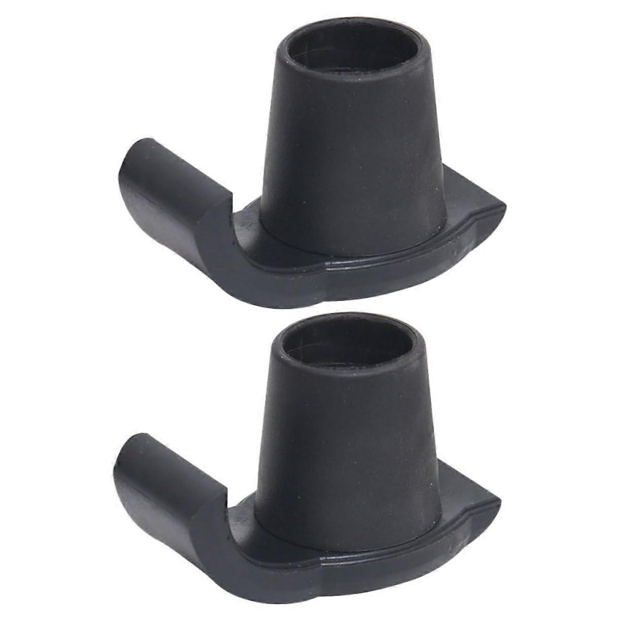 2Pcs AntiSlip Walker Ski Glides with Glide Caps for Elderly, Tool Installation, Enhanced Stability
