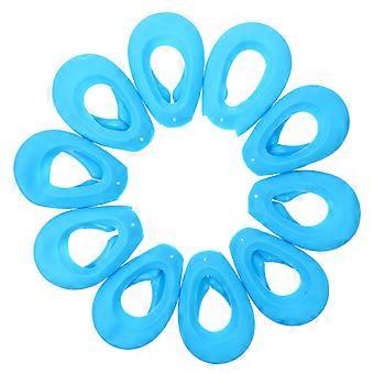 Protetores de ouvido em silicone para tingimento de cabelo, 5 pares, cor aleatória.