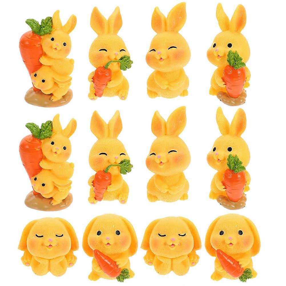 60Pcs Decorative Mini Figures Multi-Function Rabbit Figure Set