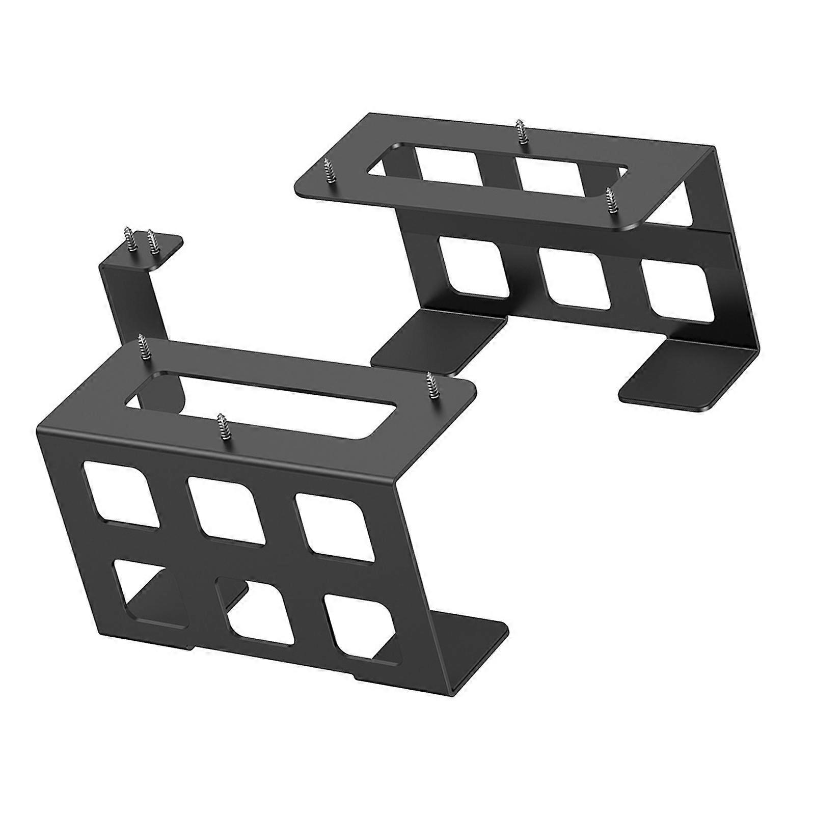 Universal Under Table Computer Mount Bracket Solid Construction For Holding Gaming Devices Mini PC And Laptops Multicolor