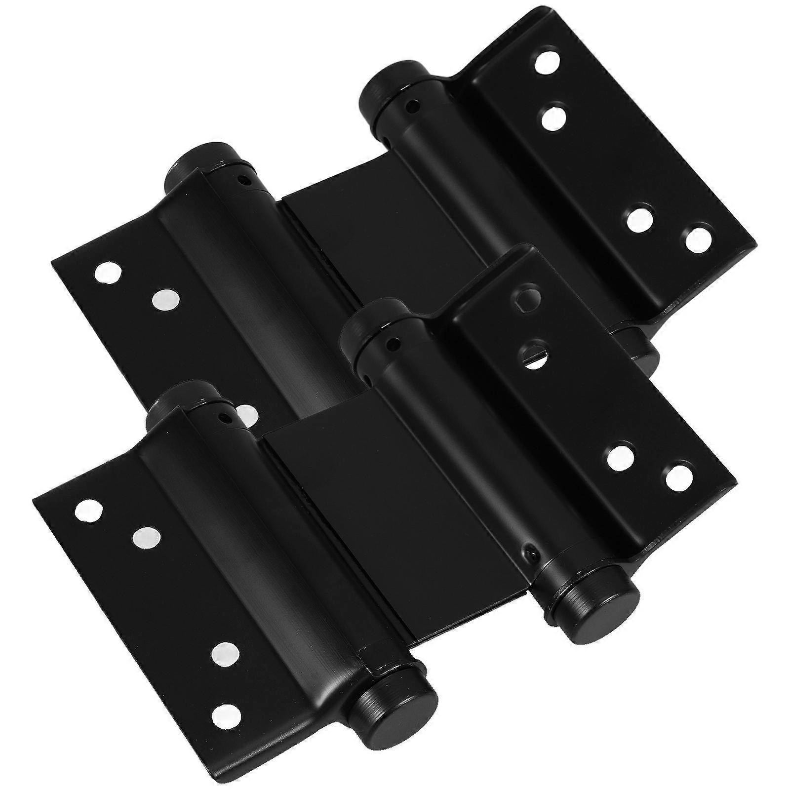 Automatic Door Saloon Door Hinge with Double Spring for Home Use 2Pcs