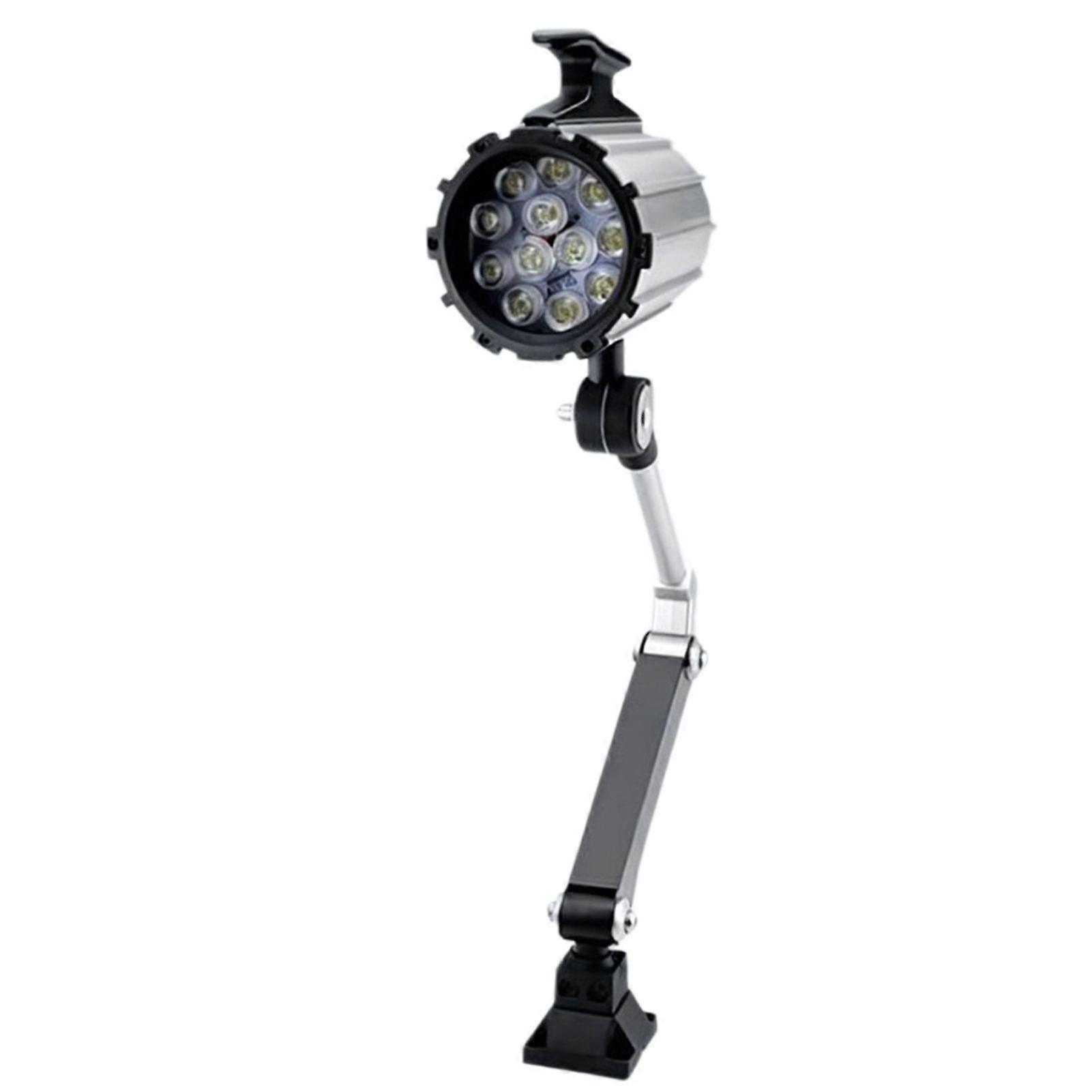 Foldable Machine Lamp LED Machine Working Lamp Adjustable Long Arm & Screw Fixation for Machine Tool Use
