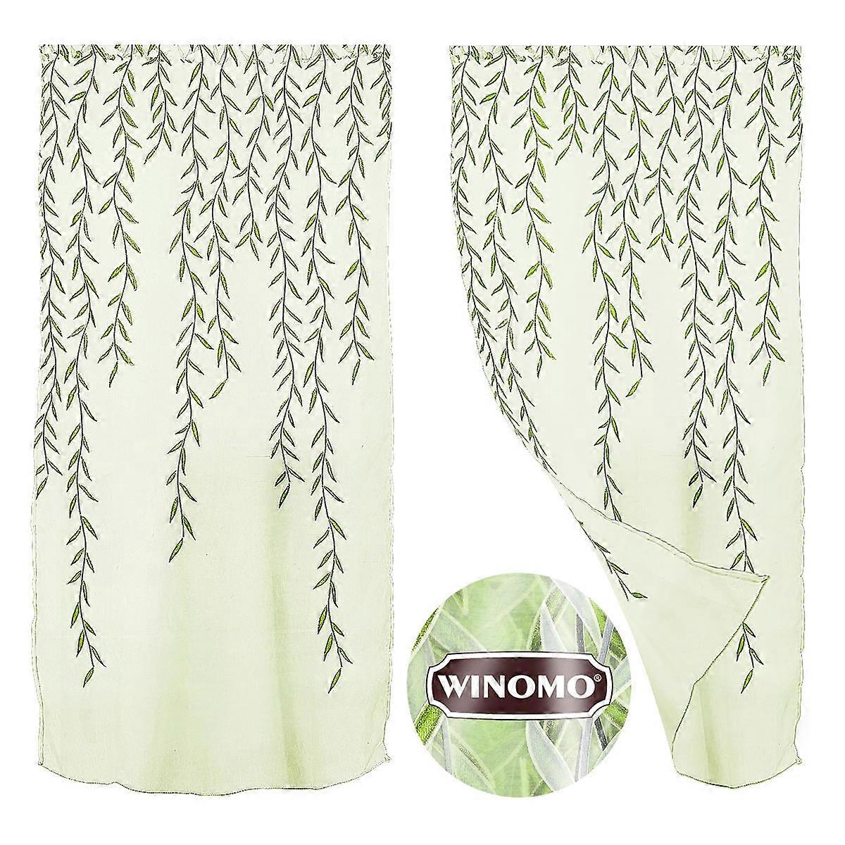 Privacy Panel Wicker Window Sheer Curtain for Window Shielding