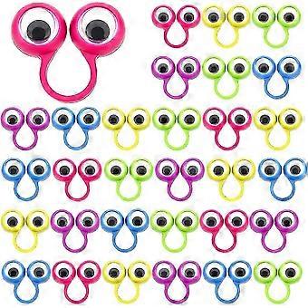 PDIN-30-pack Ögonfingerdocka Ögonring Ögonring Festleksaker, Slumpmässiga Färger, Stor