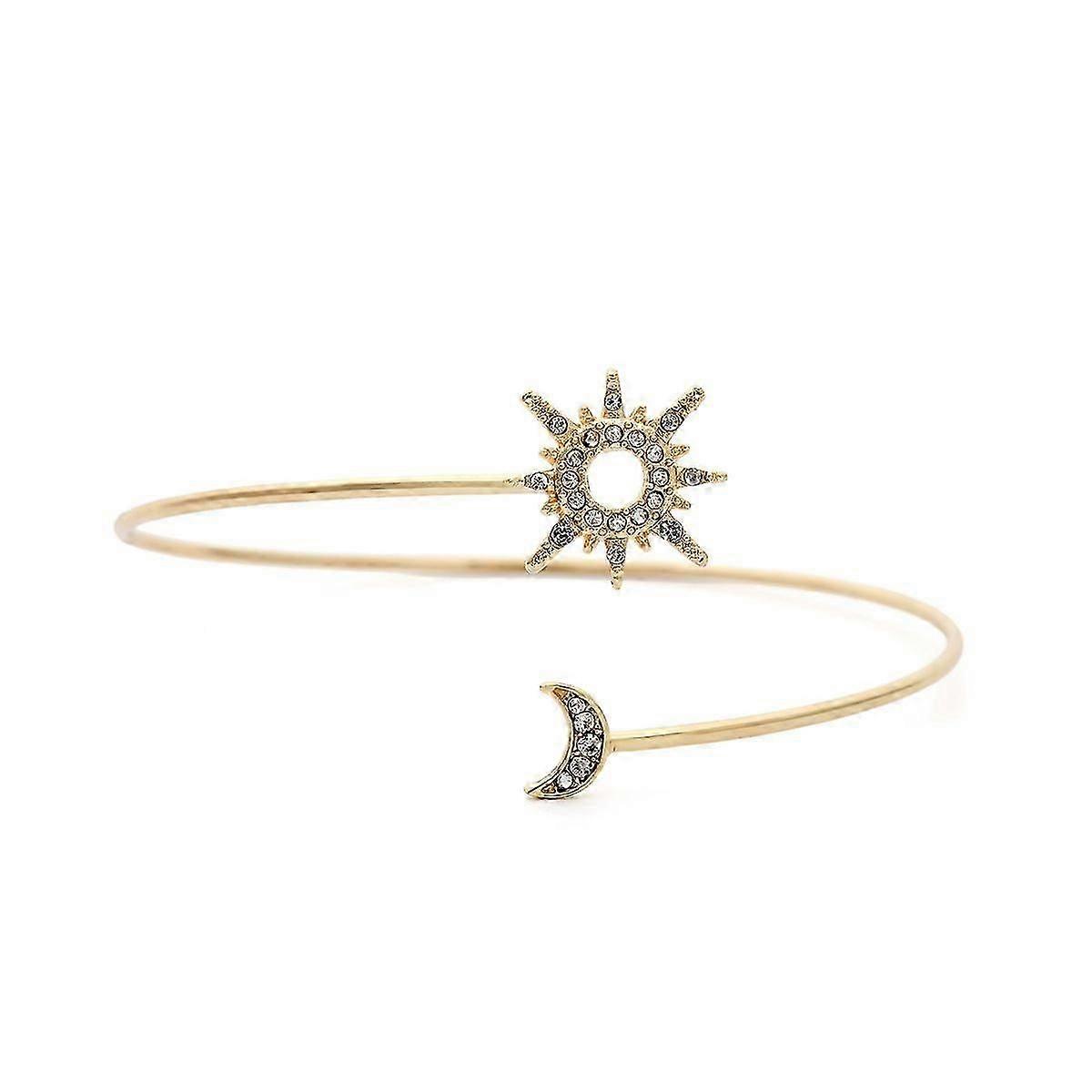 2 Pieces Upper Arm Jewelry Arm Bracelet Gold Armband Gold Cuff 