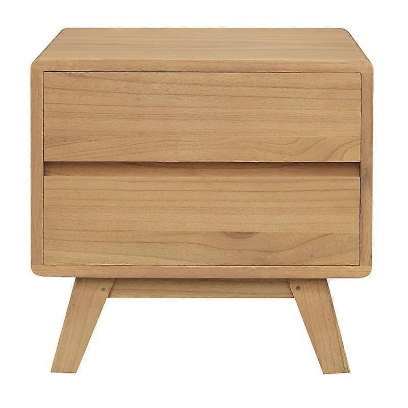 Providence 2 Drawer Bedside Table (Natural) Bedside Tables