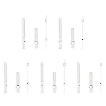 Conjunto de 5 ponteiros sólidos 62MAS para relógios, compatíveis com os movimentos NH35, NH36, ETA2824, 2836 e ST2130, fabricados no Japão com luminescência verde super brilhante tridimensional C3.
