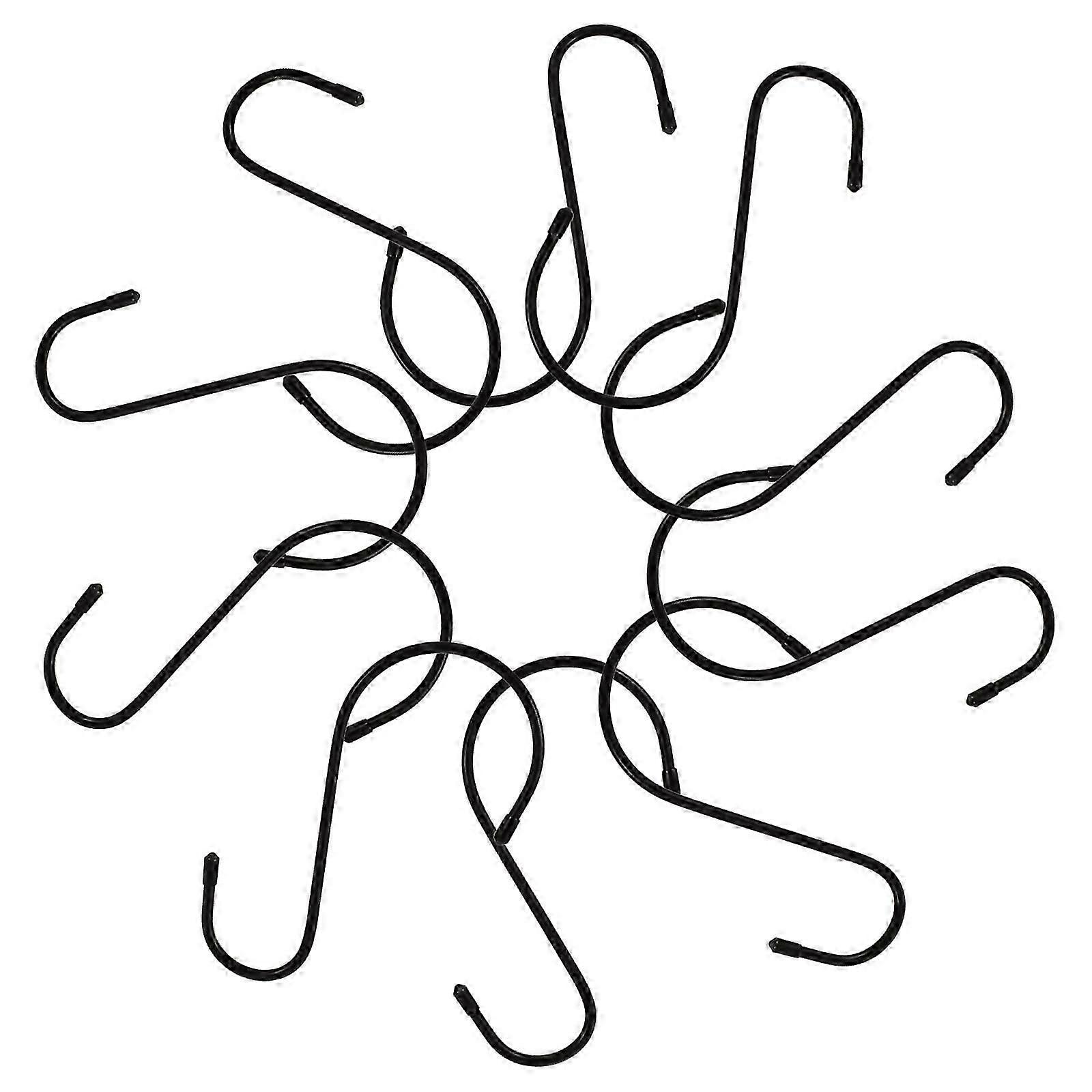 S Hook Hanging Hooks Iron S Shape Hooks 10Pcs Multipurpose