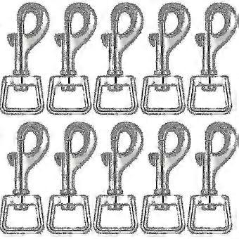 20pc Snap Hooks For Dog Leash Collar Linking, Heavy Duty Swivel Clasp Eye Bolt Buckle Trigger Clip For Spring Pet Buckle