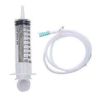 1 Stück 100ml Spritze mit großer Kapazität Wiederverwendbare Pumpe Messung mit 1m Sondenernährung Shytmvq