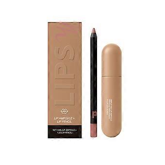 AMZ Moisturizing Lip Gloss Lip Liner Pen (Vanilla Latte) Fugtgivende og hydrerende læbepleje, fyldig farve, naturlig påføring, læbemakeup