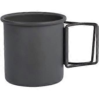 Copa de Camping Ao Ar Livre 1pc Copo de caneca de camping portátil com alças dobráveis 8x7,3cm outdoor hiking picnic water cup Caneca (preto)1pcs