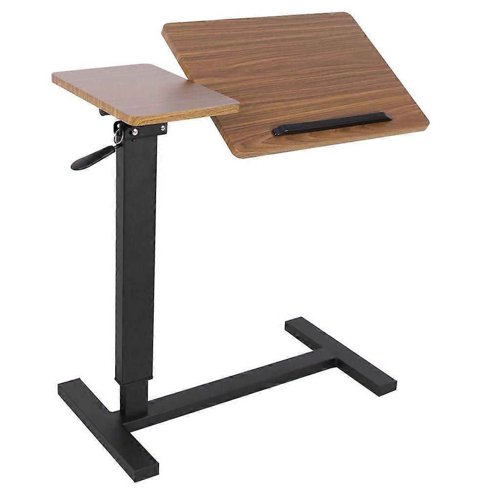 Rolling Over Bed Laptop Table Tilting Desktop Bedside Table Height Adjustable