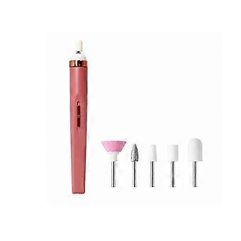 6-in-1 Electric Nail Drill Machine, Multi-Functional Nail Art Tool with Grinding Heads, for Manicure Pedicure Salon Home Use