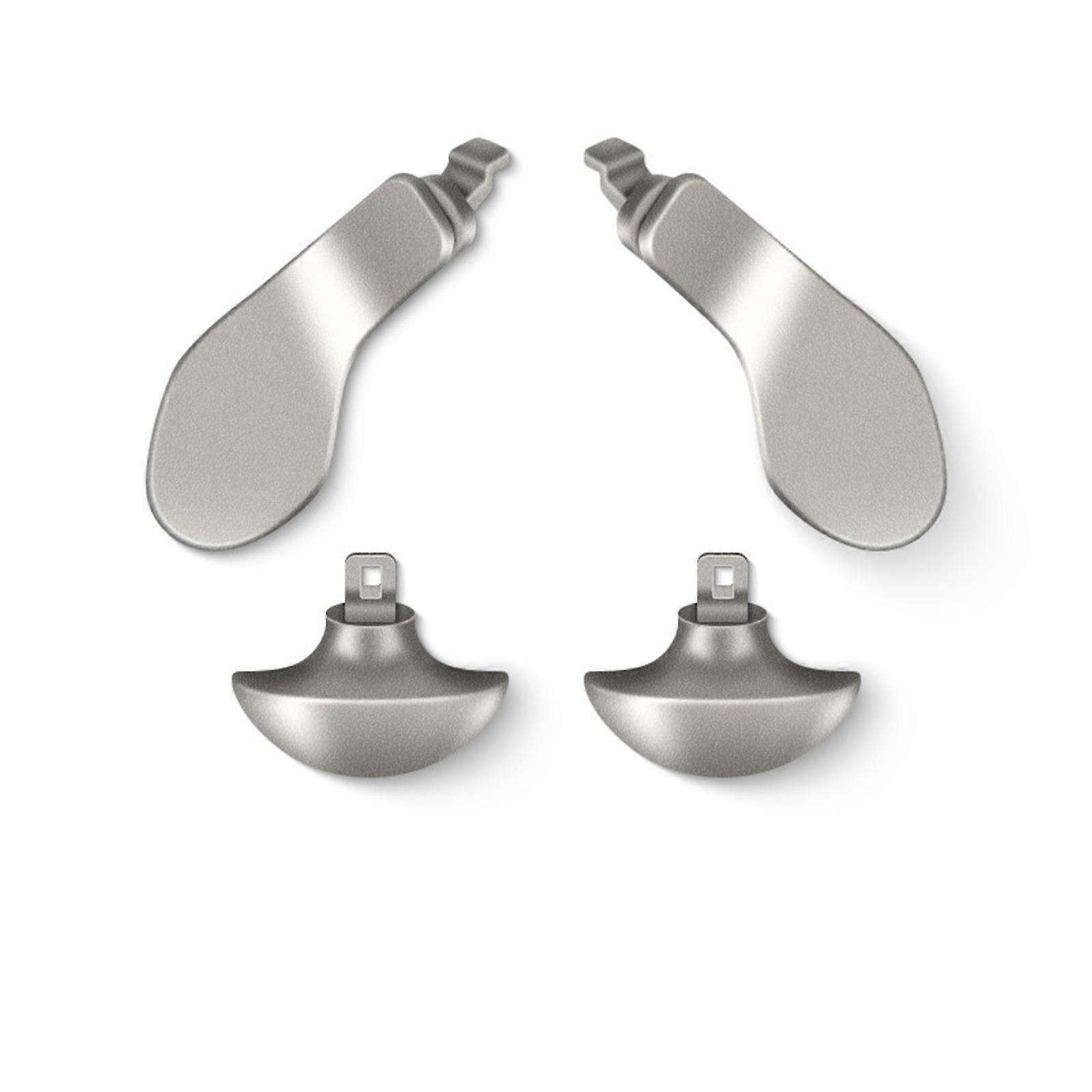 Metal Back Paddles Replacement for PS5 DualSense Edge Controller Silver Gaming Buttons