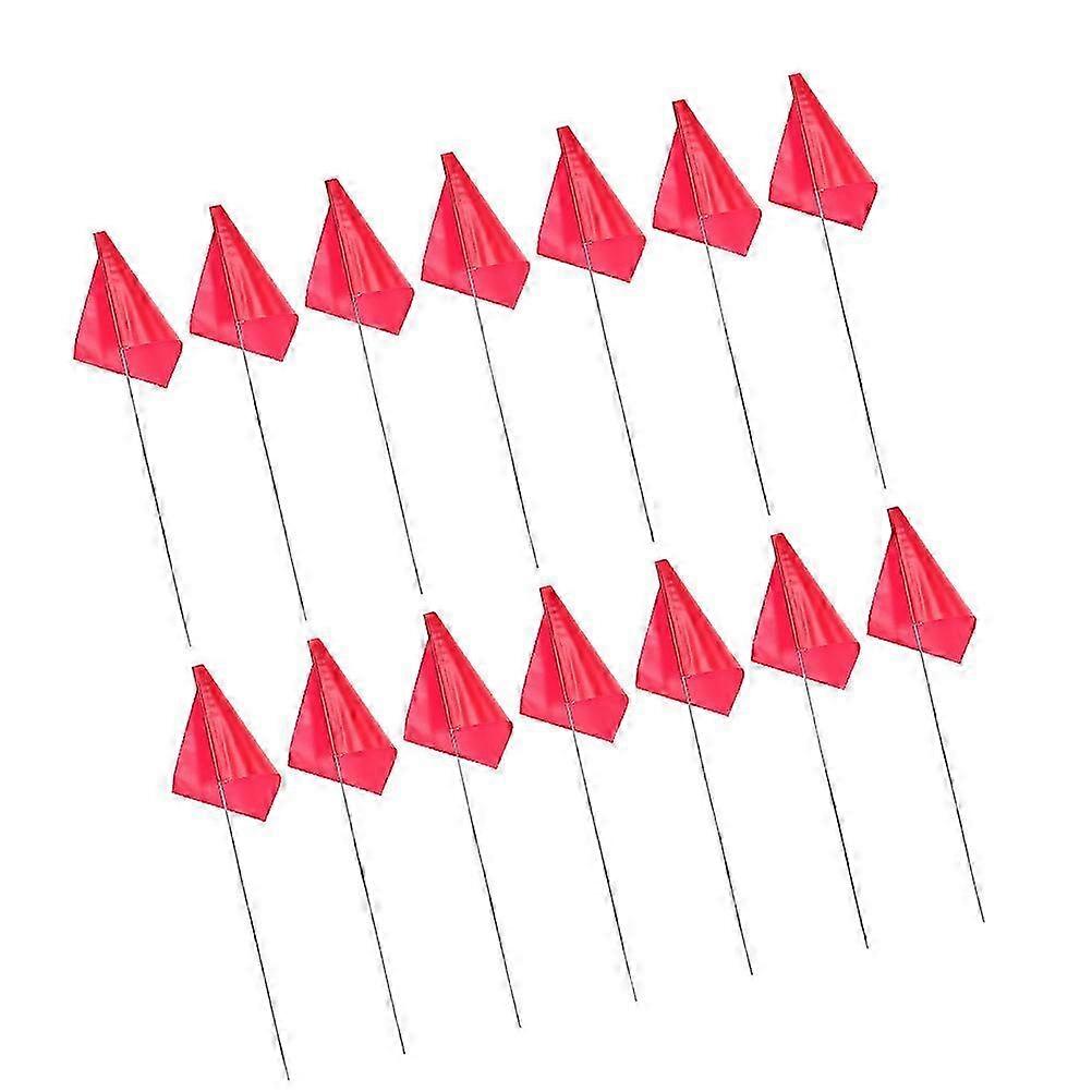 50pcs Marking Flags Garden Triangular Flags Irrigation Flags compatible with Landscaping Marker Flags