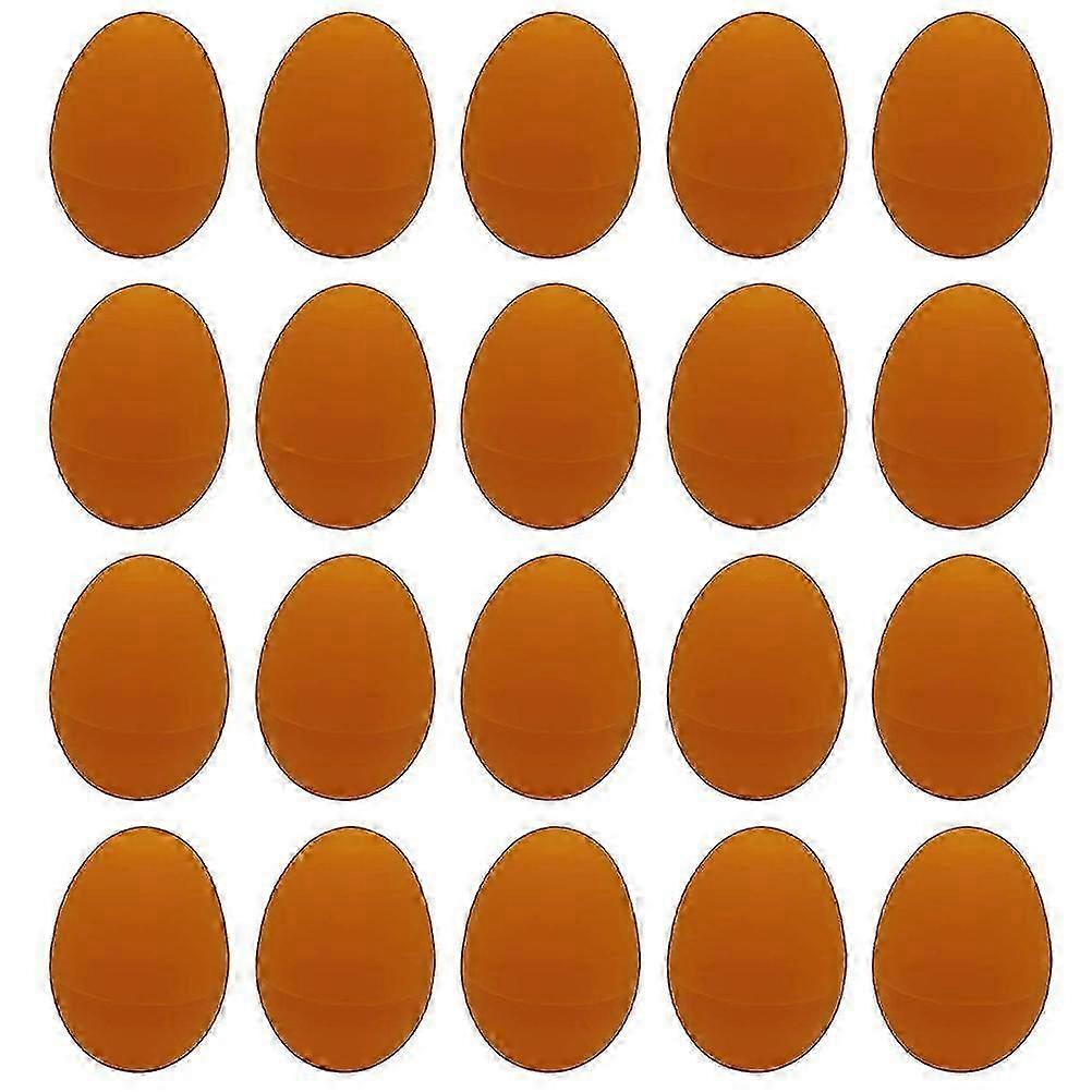 20 Pcs Easter Egg Shell Plastic Easter Egg Toy Easter Party Decor (random Color)
