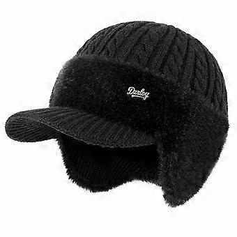 Fleecegevoerde wintermuts met oorklappen voor dames en heren - Warme thermische beanie voor koud weer